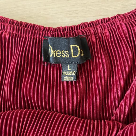 Pinkblush Holiday Burgundy Pleated Ruffle Off Shoulder Maternity Maxi Dress - Picture 6 of 8